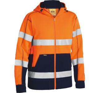 ODSEVNO OBLAČILO BISLEY JAKNA S KAPUCO IZ FLISA ORANŽNA 3XL