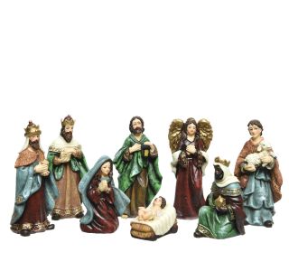 JASLICE DECORIS JASLIČNI SET 8 KOS 3X4.5X9 CM, BARVNE