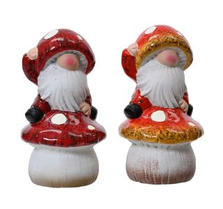 JESENSKA DEKORACIJA DECORIS ŠKRAT NA GOBICI 9.5X9.8X17.5, SORTIRANO