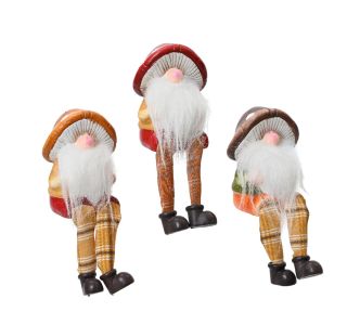 JESENSKA FIGURA DECORIS ŠKRAT GOBICA, SEDEČI 7.2X6.6X17.4 CM SORTIRANO