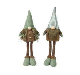 JESENSKA FIGURA DECORIS ŠKRAT Z NOGAMI 13X8X50CM ZELENO/RJAV, SORTIRANO