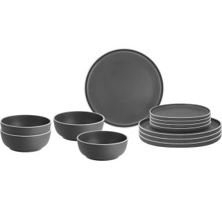 KAMP JEDILNI PRIBOR BRUNNER MELAMINE SET MIDDAY DOLOMIT SIVI 12/1 KAMP JEDILNI PRIBOR BRUNNER MELAMINE SET MIDDAY DOLOMIT SIVI 12/1