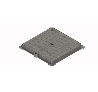KANALSKI LTŽ POKROV Z OKVIRJEM 2PR-LINK, 400X400MM, C250KN, H40MM