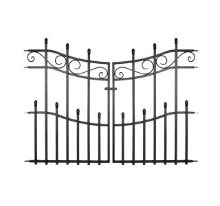 VRTNA OGRAJA KENSINGTON VRATCA 96 V X 122 Š ČRNA