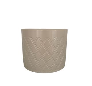 KERAMIČNI NOTRANJI LONEC POTTERY POTS EVA 150 ČIPKA SMETANA PEARL 150X131MM ZA L13-14