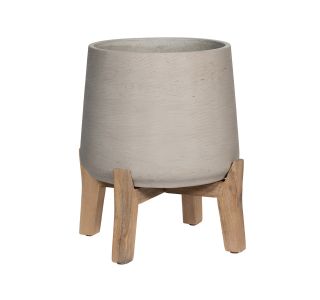 KERAMIČNI NOTRANJI LONEC POTTERY POTS PATT GREY WASHED M 16.5 CM Z NOGICAMI VIŠ 22 CM KERAMIČNI NOTRANJI LONEC POTTERY POTS PATT GREY WASHED M 16.5 CM Z NOGICAMI VIŠ 22 CM