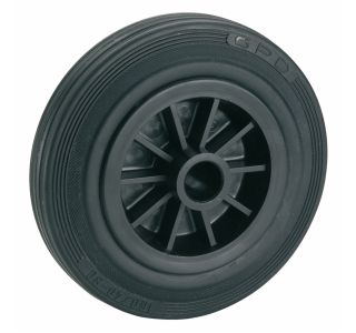 KOLO BREZ VILICE DÖRNER + HELMER POLNA GUMA 125X37X15MM ČRNO PLATIŠČE
