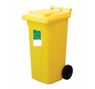 KONTEJNER - ZABOJNIK EKO LUX SMETNJAK 120 L PVC RUMEN ZABOJNIK+KOLO+OS