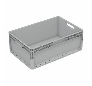 KONTEJNER - ZABOJNIK SURPLUS PVC 60X40X22 CM - SIV POLNE STENE