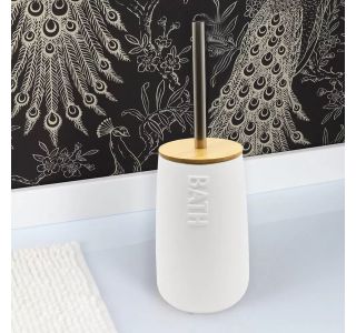 KOPALNIŠKA GALANTERIJA TENDANCE TENDANCE WC ŠČETKA BEL/BAMBUS KOPALNIŠKA GALANTERIJA TENDANCE TENDANCE WC ŠČETKA BEL/BAMBUS