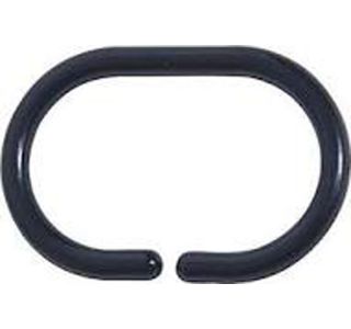 KOPALNIŠKA ZAVESA TENDANCE SET 12 PP OBROČKOV ZA ZAVESO ČRNI