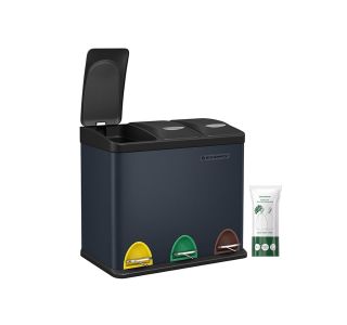 KOŠ ZA LOČEVANJE ODPADKOV SONGMICS 3V1 S PEDALKO