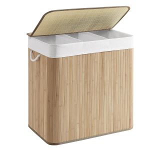 KOŠ ZA PERILO SONGMICS BAMBOO 3X50L