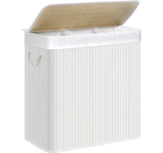 KOŠ ZA PERILO SONGMICS WHITE 3X50L
