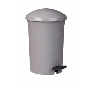 KOŠ ZA SMETI PLA S STOPALKO SIV 3.8L