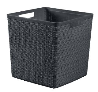 KOŠARICA ZA SHRANJEVANJE - JUTA, 17L,28X27X28 CM, TEMNO SIVA KOŠARICA ZA SHRANJEVANJE - JUTA, 17L,28X27X28 CM, TEMNO SIVA