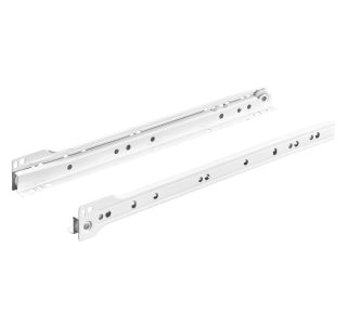 VALJČNO VODILO ZA PREDAL HETTICH DIY, 350 MM/12 KG, DELNI IZVLEK, BELA