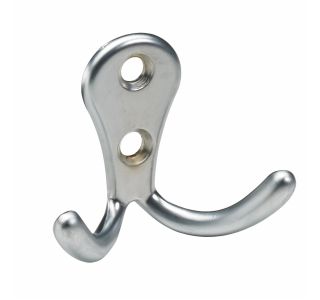 KOVINSKI OBEŠALNIK 2 KLJUKI HETTICH DIY, 52X54X24 MM, IZGLED ALUMINIJ
