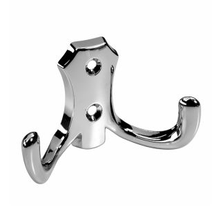 KOVINSKI OBEŠALNIK 2 KLJUKI HETTICH DIY, 77X47X31 MM, KROMIRAN