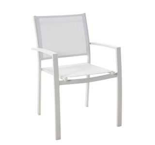 KOVINSKI STOL NATERIAL LYRA BEL, 2X2