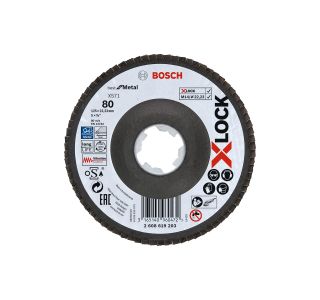 LAMELNA PLOŠČA BOSCH X-LOCK, KOTNA IZVEDBA, VLAKNENA PLOŠČA, '125MM, G 80, X571,