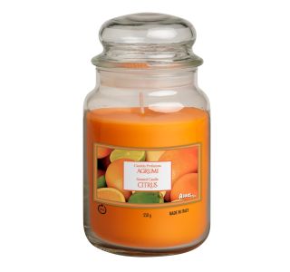 SVEČA V KOZARCU ALADINO LARGE JAR CITRUS