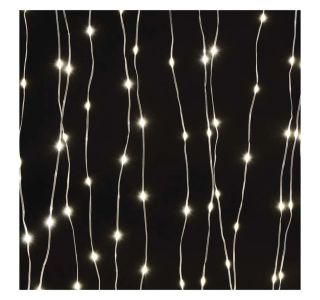 LED BOŽIČNA DROP VERIGA ' ZAVESA, 2,9X2 M, ZUNANJA IN NOTRANJA, TOPLA BELA, PROGRAMI