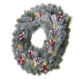 20LED XMAS WREATH DECO 2AA WW 20LED XMAS WREATH DECO 2AA WW