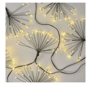 LED SVETLOBNA VERIGA ' SVETLEČE CVETLICE, NANO, 5,2 M, NOTRANJA, TOPLA BELA, ČASOVNIK