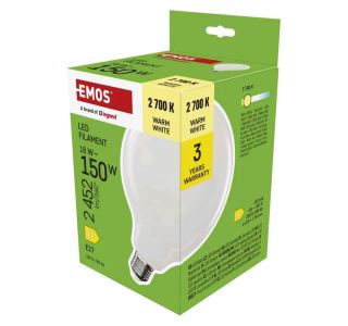 LED ŽARNICA E27 EMOS FLM G125 GLOBE 18W WW LED ŽARNICA E27 EMOS FLM G125 GLOBE 18W WW
