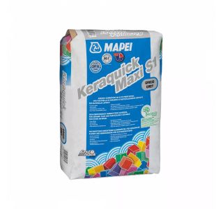 LEPILO ZA PLOŠČICE MAPEI KERAQUICK MAXI S1 BELI 23 KG C2FT S1