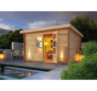 LESENA VRTNA HIŠKA KARIBU BASTRUP 7 3.57X2.2X2.97 LES 28MM