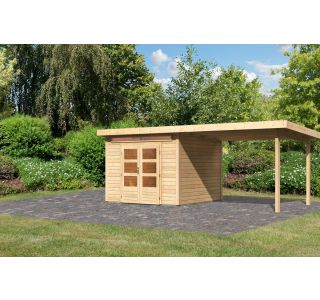 LESENA VRTNA HIŠKA KARIBU KANDERN 6 S TERASO 270X222X270+320 LES 28MM LESENA VRTNA HIŠKA KARIBU KANDERN 6 S TERASO 270X222X270+320 LES 28MM
