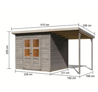 LESENA VRTNA HIŠKA KARIBU MERSEBURG 5 V SETU