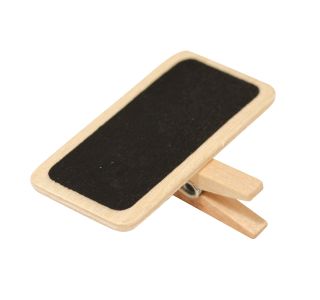 LESENE ŠČIPALKE S TABLICO, 4X3 CM, 6 KOM