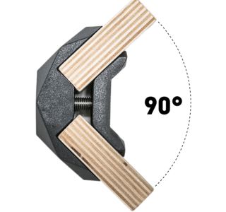 KONEKTOR X ZA POVEZAVO 2 LESNIH PLOŠČ PLAYWOOD 90° ČRN