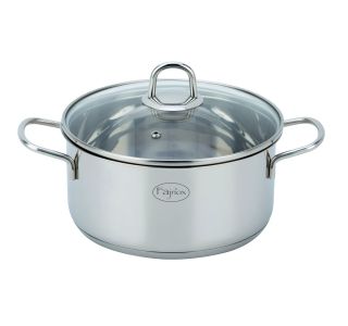 LONEC / KOZICA FAJNOX KOZICA NIZKA 20 CM OPTIMA INOX 18/10 S STEK.POKR.