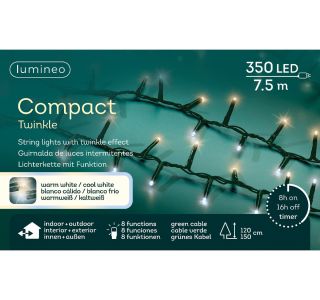 LUČKE LUMINEO LED 750 CM 8 FUNKCIJ TOPLO/HLADNO BELE ZUNANJE LUČKE LUMINEO LED 750 CM 8 FUNKCIJ TOPLO/HLADNO BELE ZUNANJE