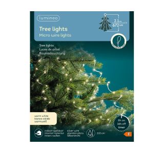 LUČKE LUMINEO MICRO LED 210 CM, 672L TOPLO BELE ZUNANJE