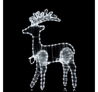 JELENČEK 3D BELI LED 85 CM (V) SVETLOBNA CEV JELENČEK 3D BELI LED 85 CM (V) SVETLOBNA CEV