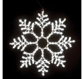 SNEŽINKA LED BELE BARVE FI 80 CM SNEŽINKA LED BELE BARVE FI 80 CM