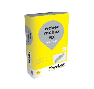 GRADBENO LEPILO WEBER SAINT GOBAIN MALTEX SX BELO. LEPILO ZA PLINOBETON. 25 KG