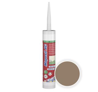 SILIKONSKA TESNILNA MASA MAPEI MAPESIL AC 134 300 ML SIVO RJAVA
