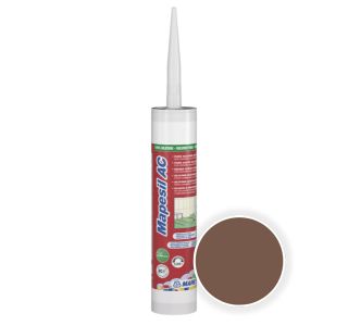 SILIKONSKA TESNILNA MASA MAPEI MAPESIL AC 144 ČOKOLADNO RJAVA 310 ML