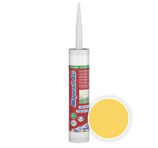 SILIKONSKA TESNILNA MASA MAPEI MAPESIL AC 150 RUMENA 310 ML