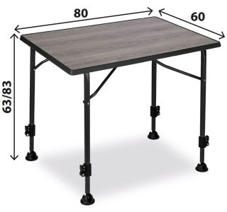 MIZA ZA KAMPIRANJE BRUNNER LINEAR 80, SIVA