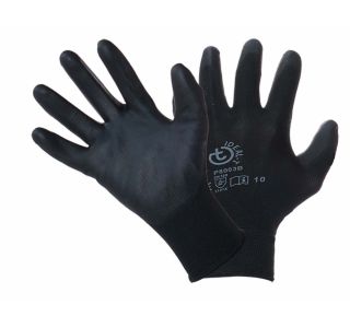 ZAŠČITNE ROKAVICE IDEAL-T NAJLON PU ČRNE ŠT.8