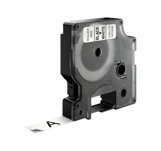 NALEPKE IN TRAKOVI DYMO D1 TRAK 12 MM ČRNA NA BELI, PAK. 10/1