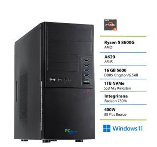 NAMIZNI RAČUNALNIK PC PLUS MAGIC R5-8600G 16GB 1TB W11 PRO NAMIZNI RAČUNALNIK PC PLUS MAGIC R5-8600G 16GB 1TB W11 PRO