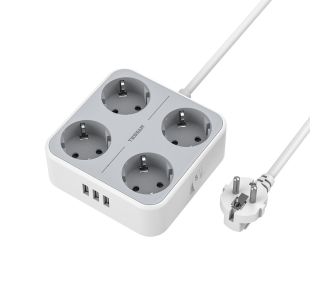 NAMIZNI RAZDELILEC TESSAN 302C 4X VTIČNICA, 2X USB-A, 1X USB-C, 2 M KABEL NAMIZNI RAZDELILEC TESSAN 302C 4X VTIČNICA, 2X USB-A, 1X USB-C, 2 M KABEL